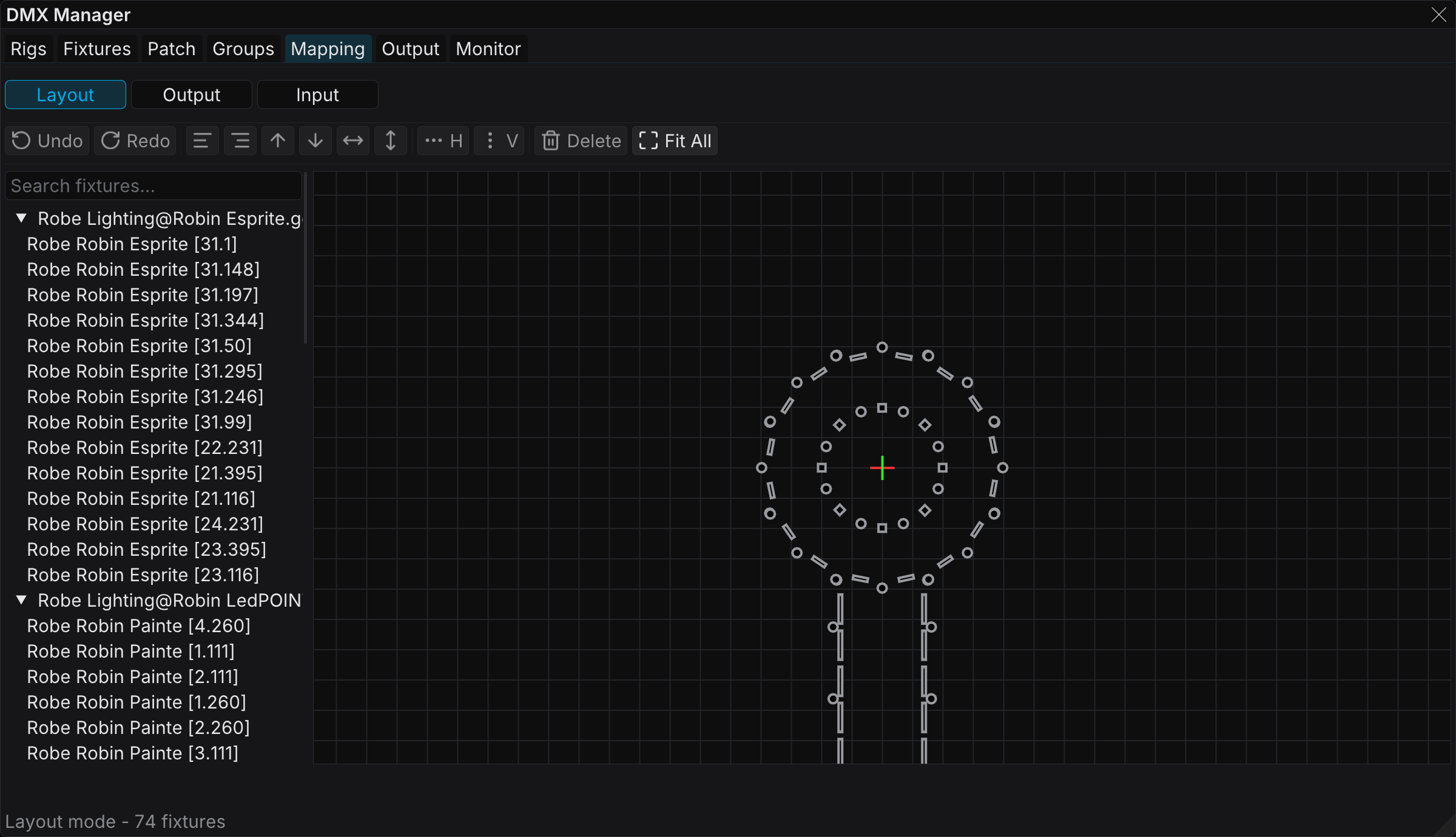 Layout mode