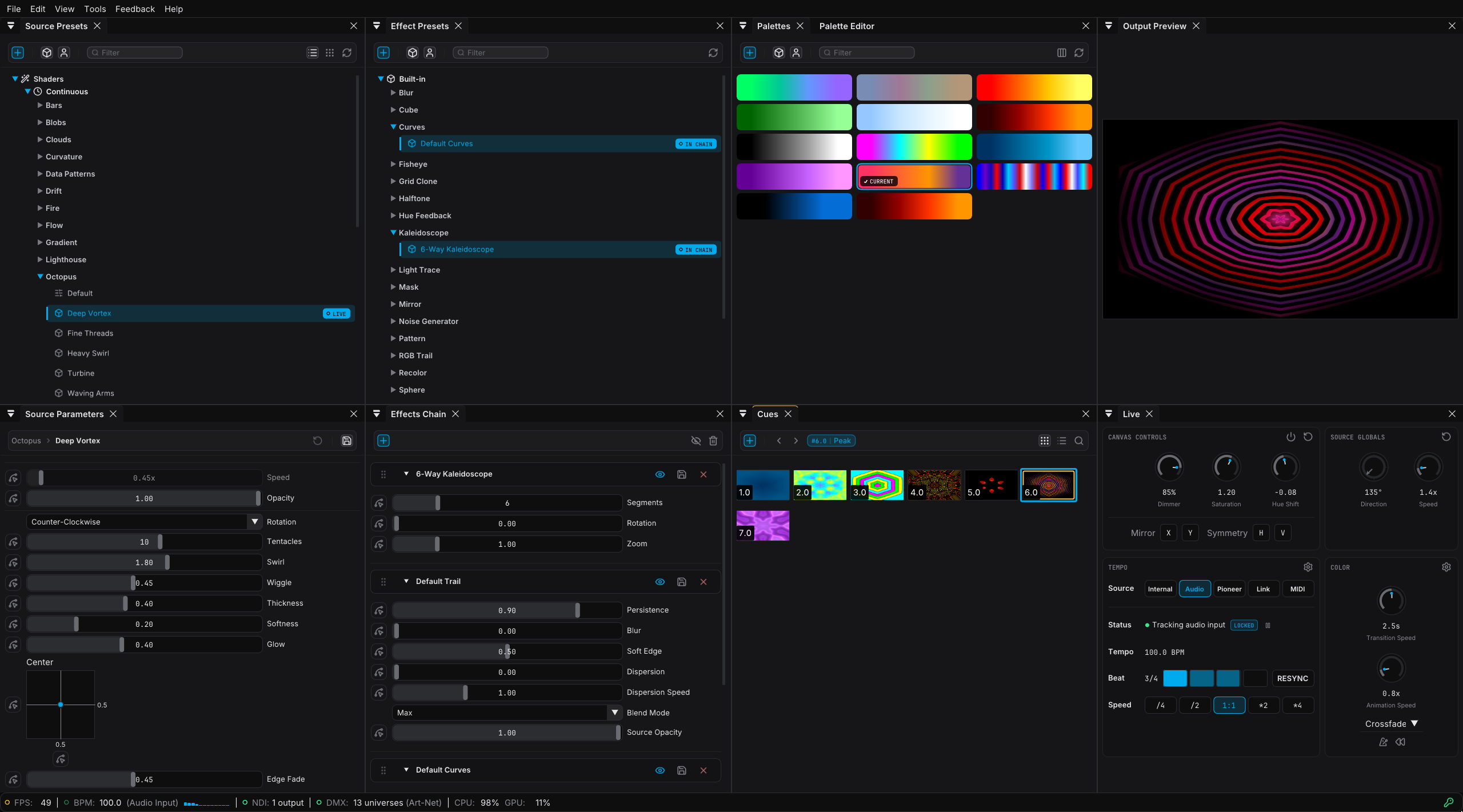 Main FXCanvas application window